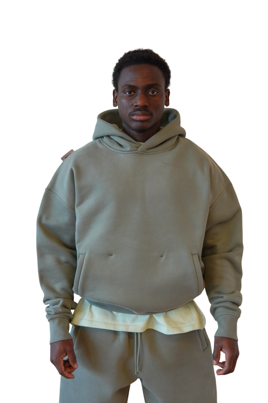 Hoodie in Verdigris