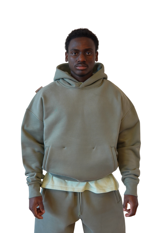 Hoodie in Verdigris
