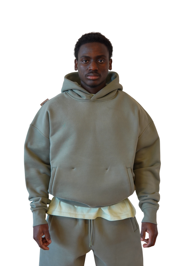 Hoodie in Verdigris