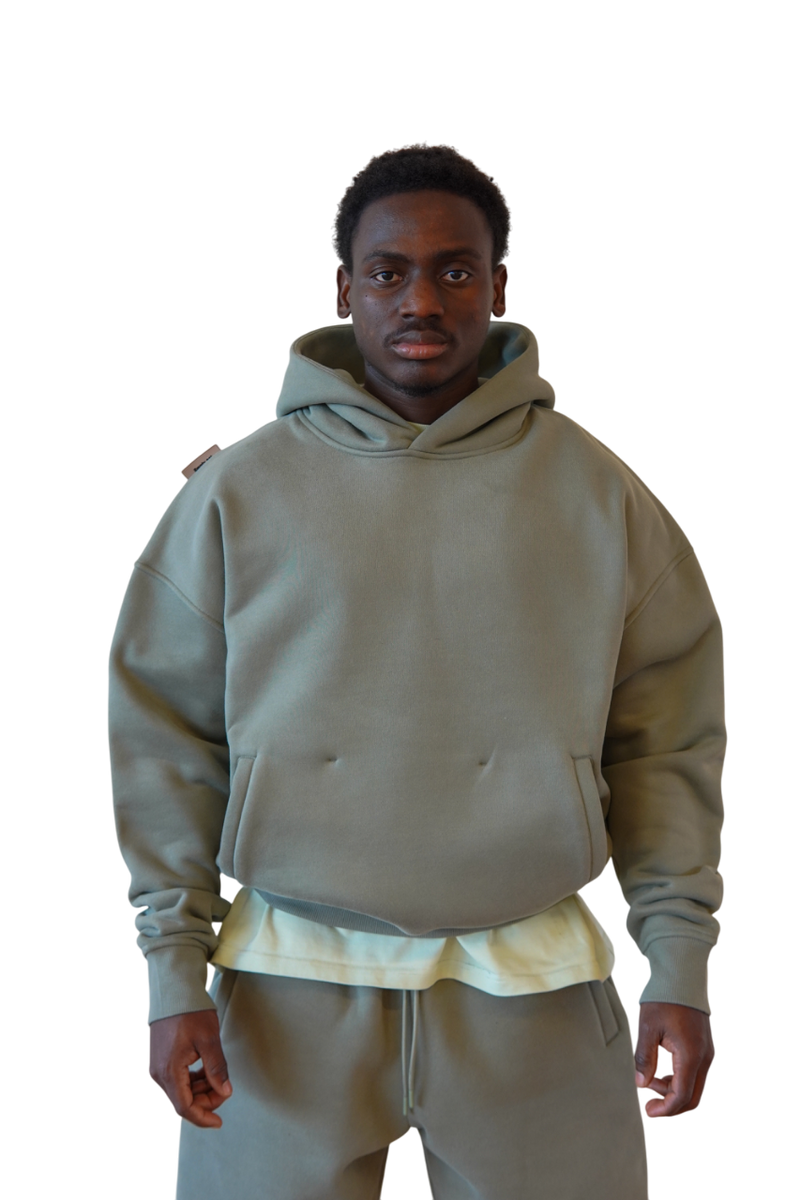 Hoodie in Verdigris