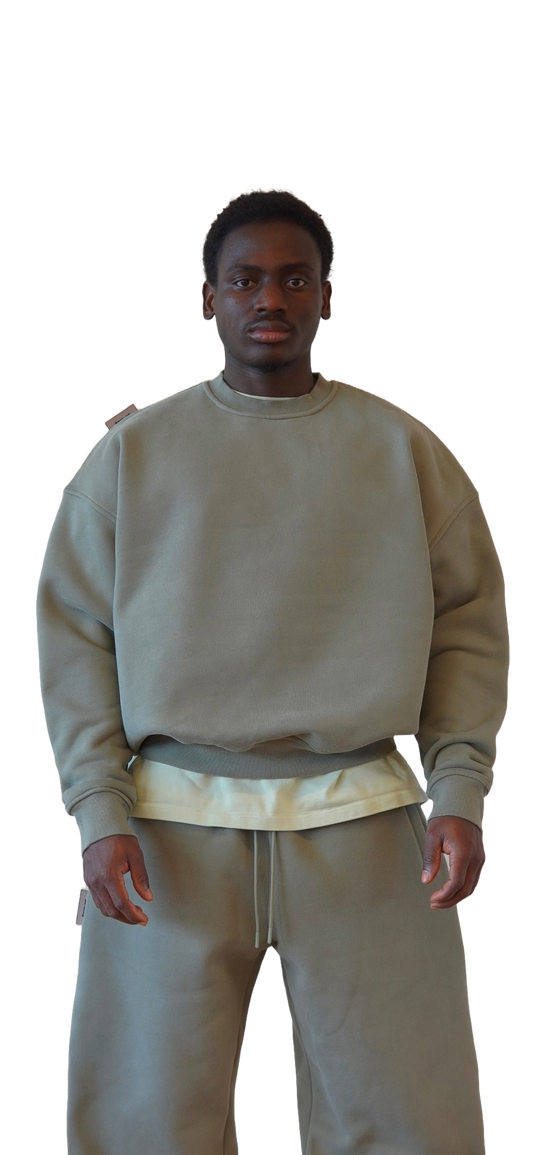 Sweatshirt in Verdigris
