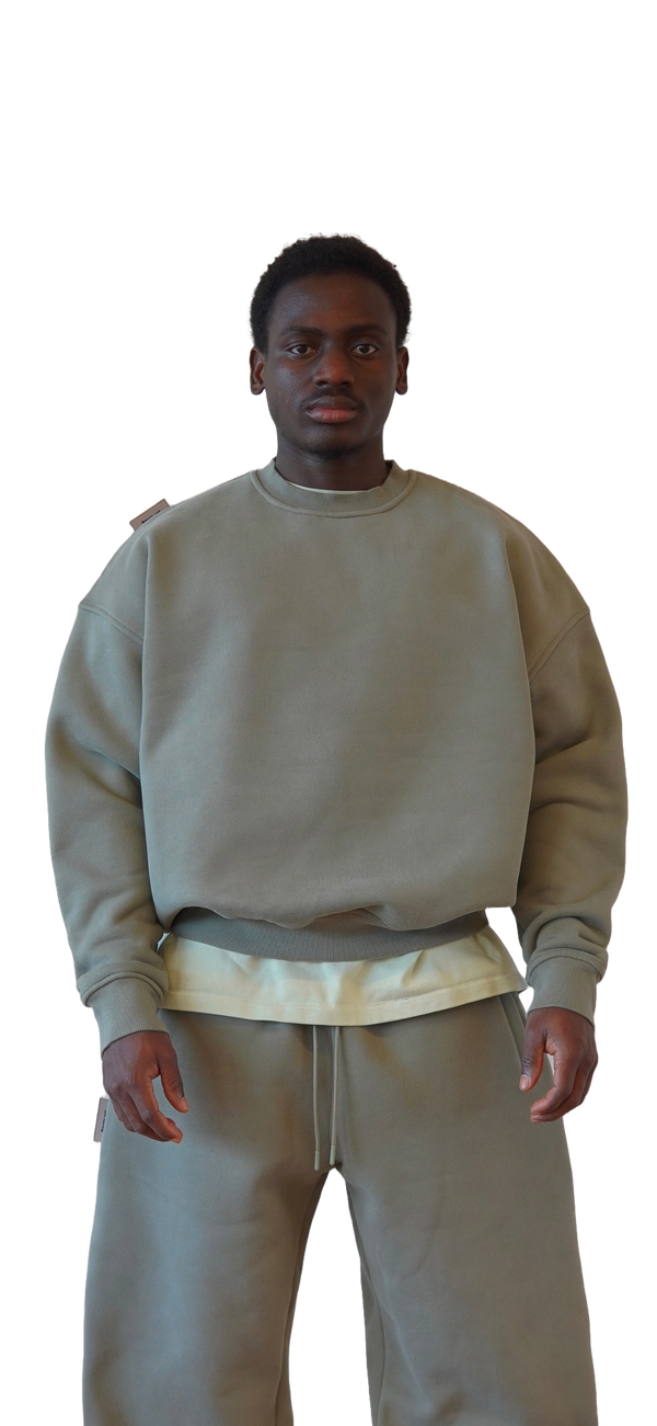 Sweatshirt in Verdigris