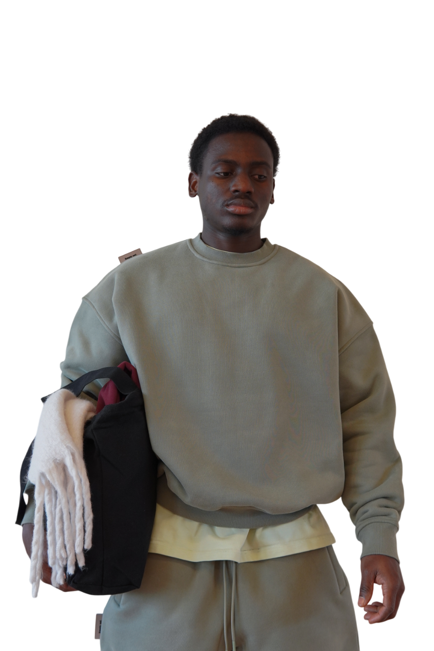 Sweatshirt in Verdigris