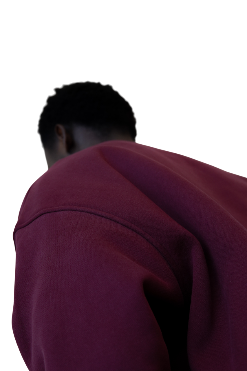 Sweatshirt in Merlot