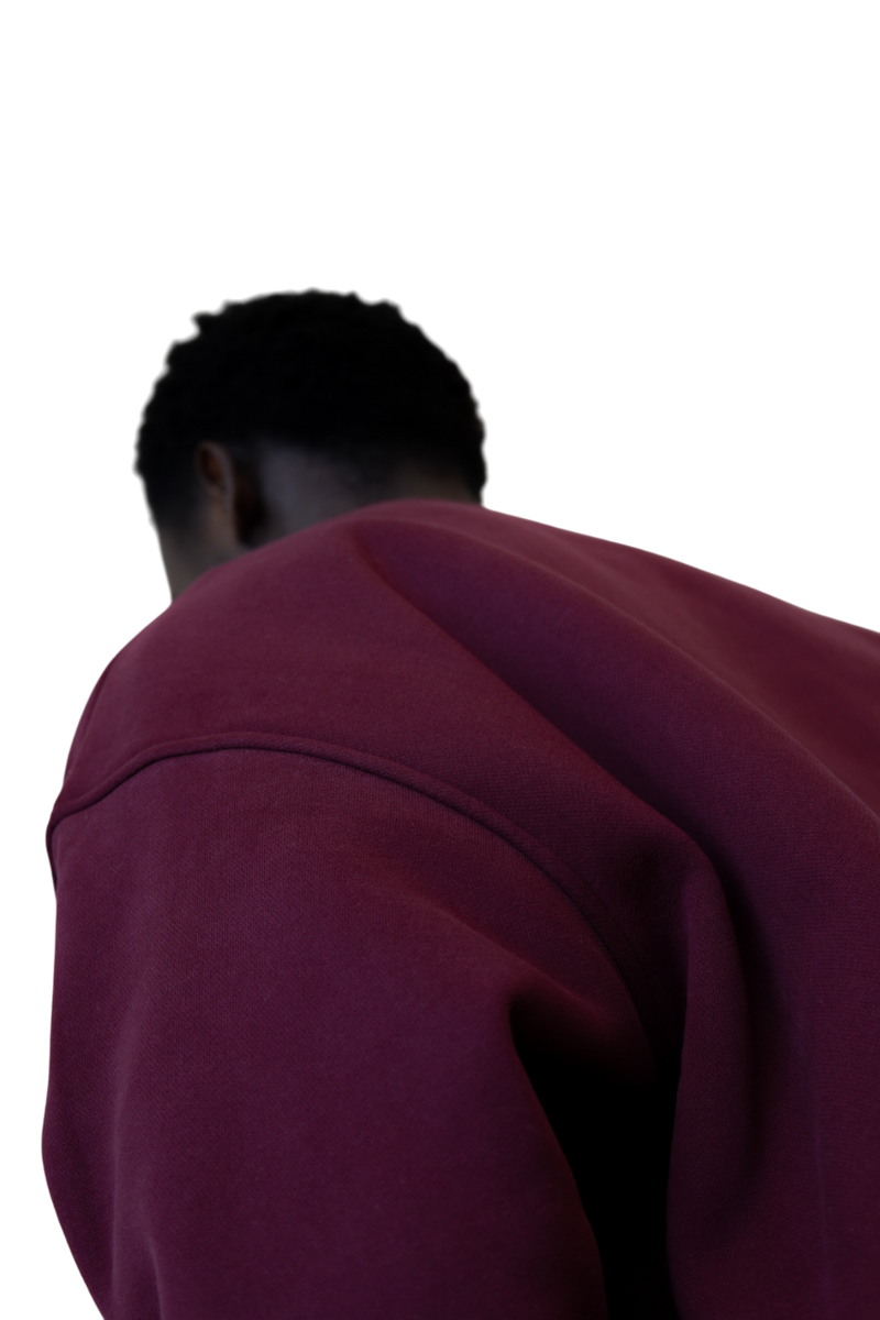 Sweatshirt in Merlot