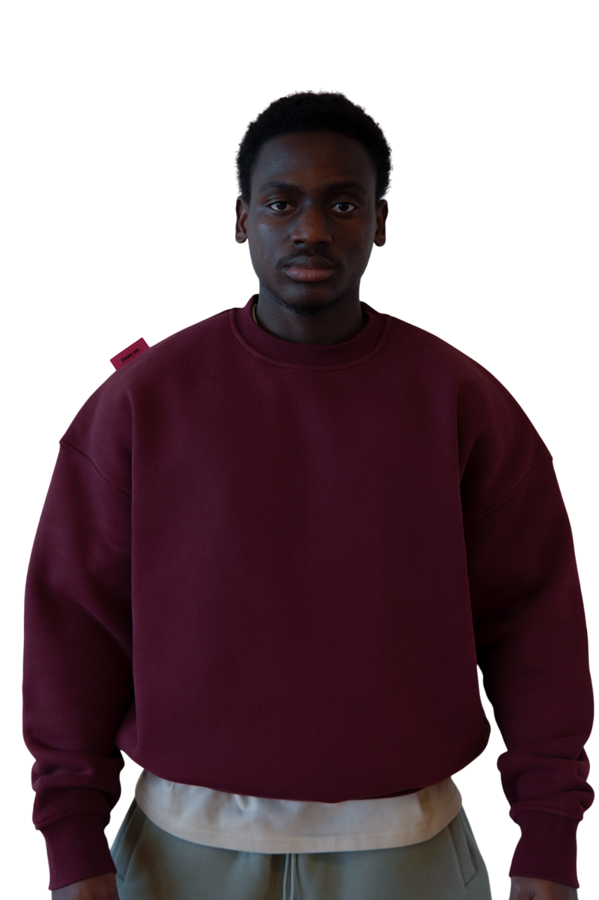 Sweatshirt in Merlot