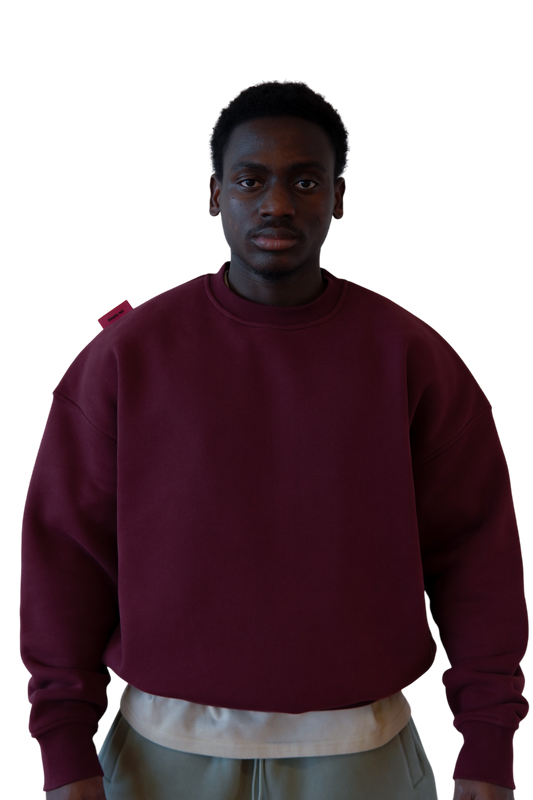 Sweatshirt in Merlot