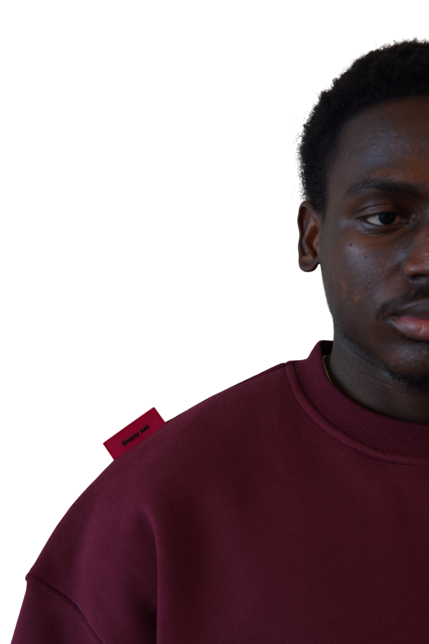 Sweatshirt in Merlot