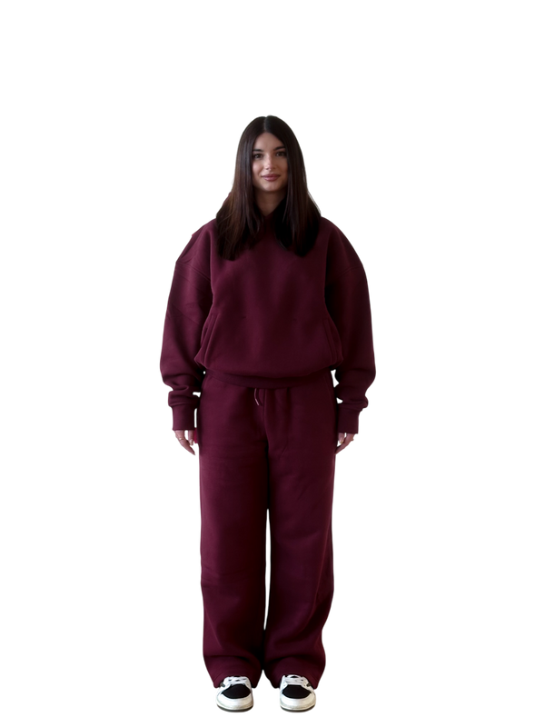 Hoodie in Merlot