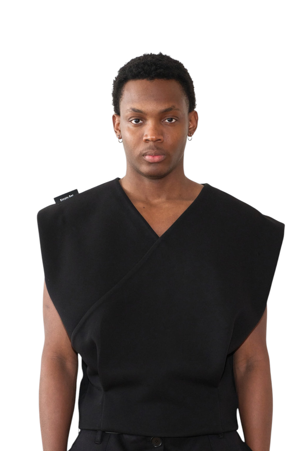 Wrap Front Vest With Immigrant Print